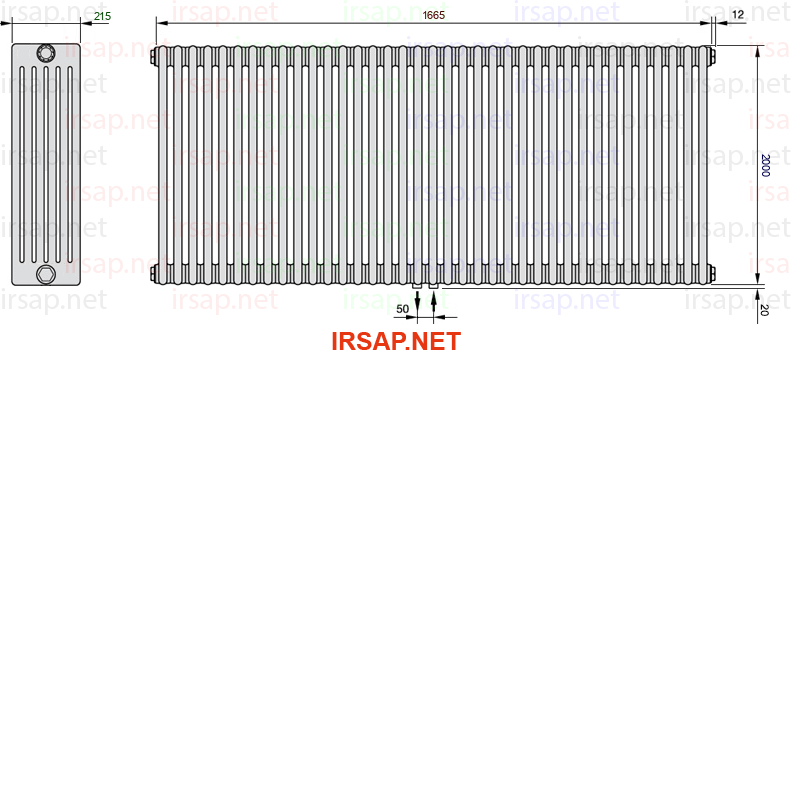 Радиатор IRSAP Tesi 62000/37 T50 CL 01